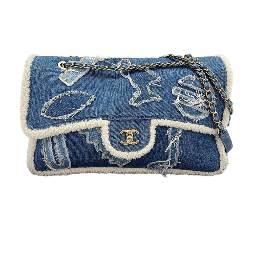 Chanel CHANEL Egypt Line Shoulder Bag Blue